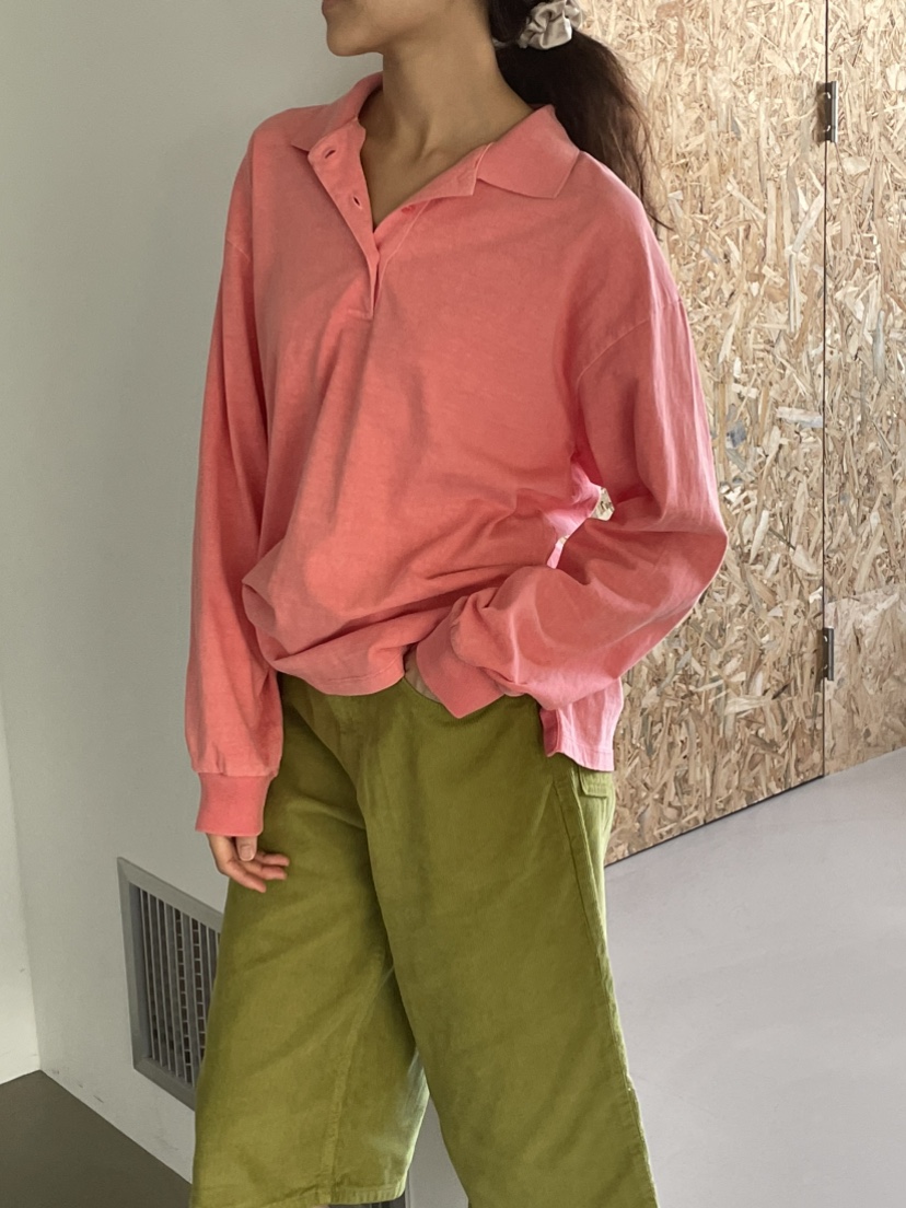 JEONG GAM STUDIOS東大門實拍女士新品休閑長袖T恤染色JEONG GAM STUDIOS長袖T恤