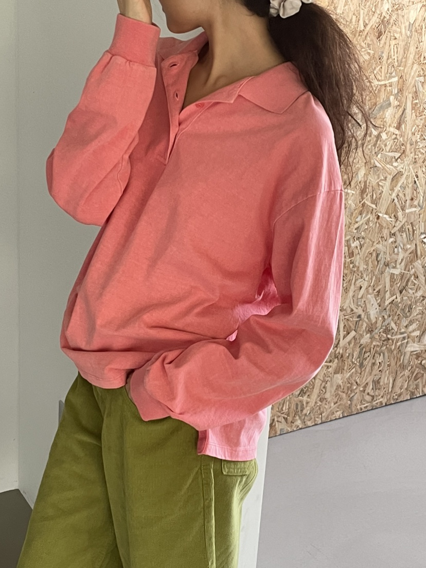 JEONG GAM STUDIOS東大門實拍女士新品休閑長袖T恤染色JEONG GAM STUDIOS長袖T恤
