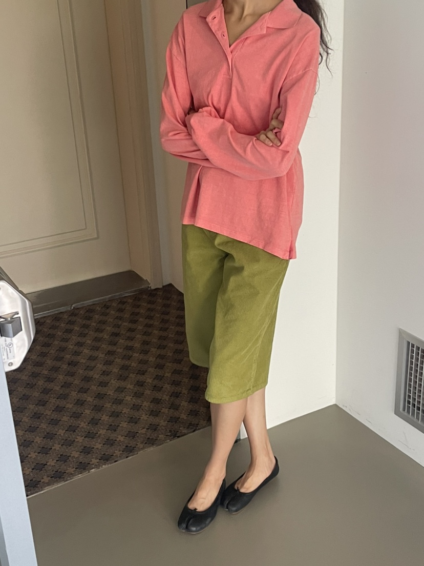 JEONG GAM STUDIOS東大門實拍女士新品休閑長袖T恤染色JEONG GAM STUDIOS長袖T恤