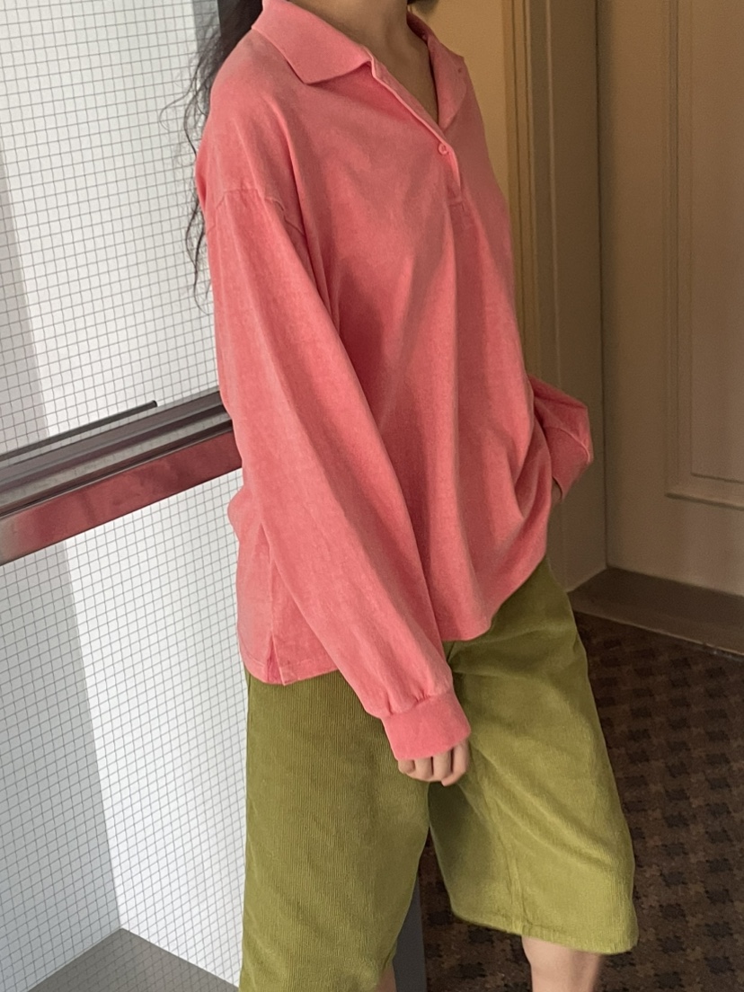 JEONG GAM STUDIOS東大門實拍女士新品休閑長袖T恤染色JEONG GAM STUDIOS長袖T恤