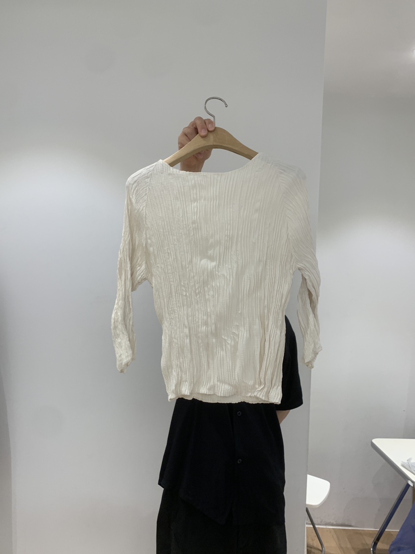 OUR-A/NOVAE韓國代購女裝新品熱賣休閑襯衫蕾絲衫船領褶裥OUR/NOVAE襯衫/蕾絲衫