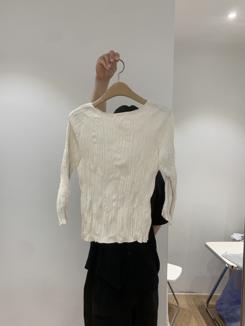 OUR-A/NOVAE韓國代購女裝新品熱賣休閑襯衫蕾絲衫船領褶裥OUR/NOVAE襯衫/蕾絲衫圖色1