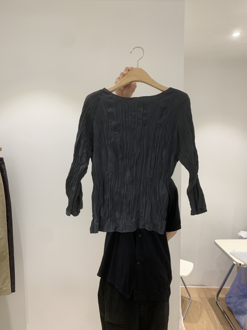 OUR-A/NOVAE韓國代購女裝新品熱賣休閑襯衫蕾絲衫船領褶裥OUR/NOVAE襯衫/蕾絲衫圖色2
