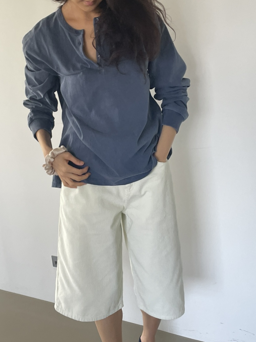 JEONG GAM STUDIOS韓國直郵女裝新品休閑人氣長袖T恤染色JEONG GAM STUDIOS長袖T恤