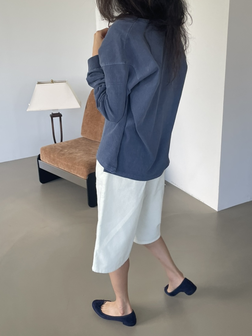 JEONG GAM STUDIOS韓國直郵女裝新品休閑人氣長袖T恤染色JEONG GAM STUDIOS長袖T恤