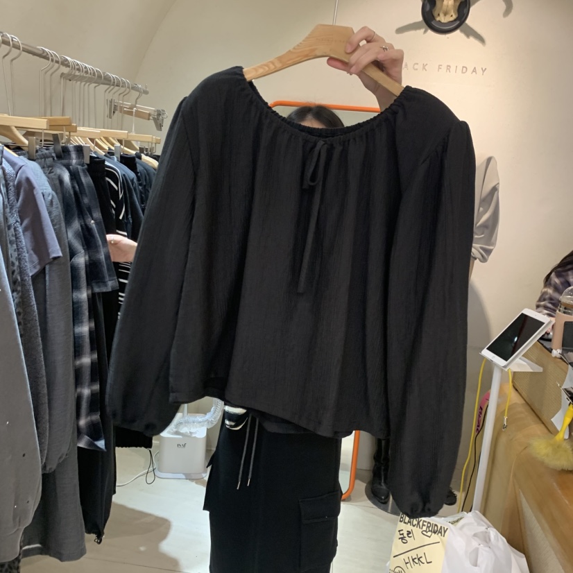BLACKFRIDAY韓國代購女裝新品真品熱賣時尚推薦襯衫蕾絲衫BLACK FRIDAY襯衫/蕾絲衫圖色3