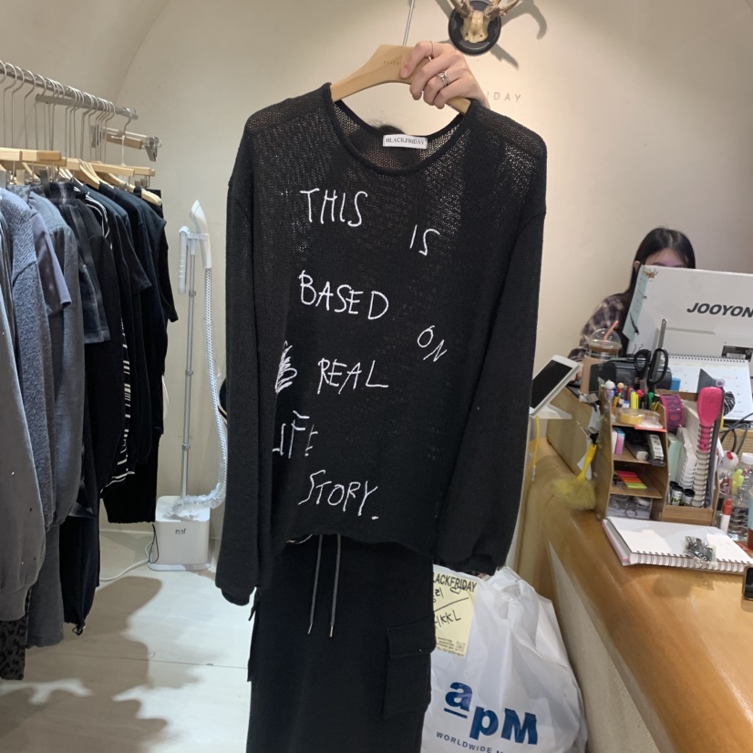 BLACKFRIDAY東大門直郵26秋季新品推薦休閑時尚真品針織衫BLACK FRIDAY針織衫圖色2
