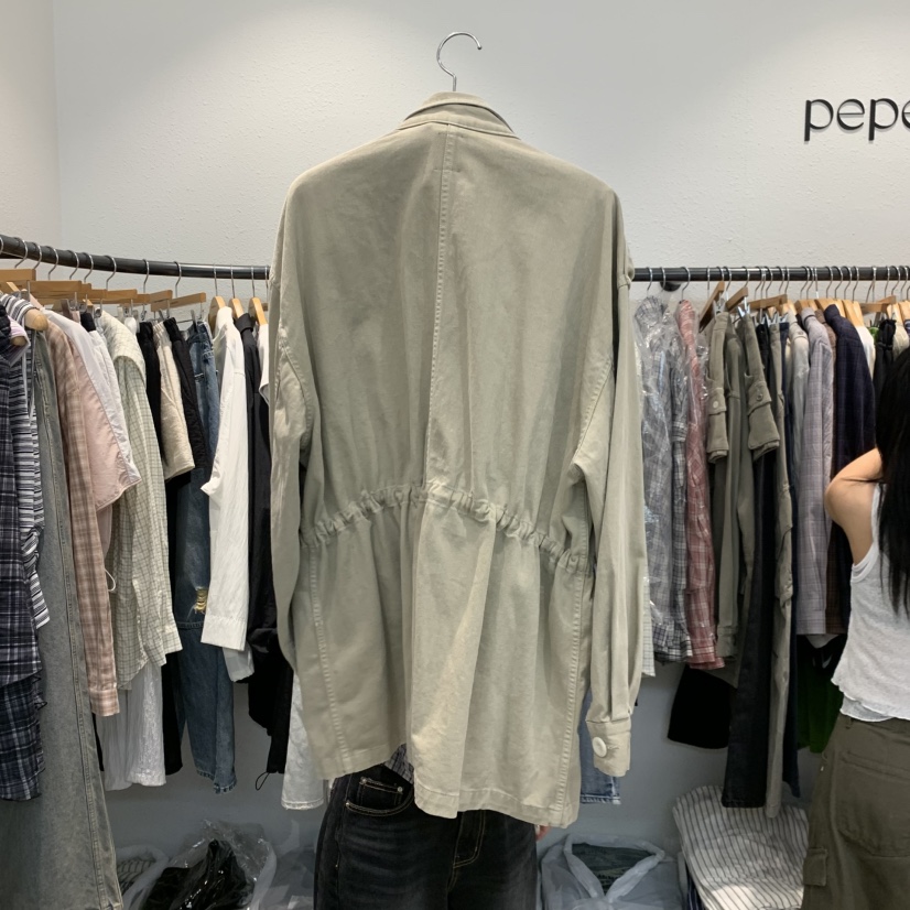 ALMOND PEPE東大門實拍26秋冬新品休閑人氣時尚夾克復古ALMOND PEPE夾克
