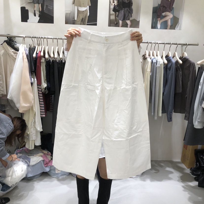 A Flan韓國直郵女士新品休閑推薦真品時尚休閑褲棉質褶皺AFN/FLAN EDITION休閑褲圖色2