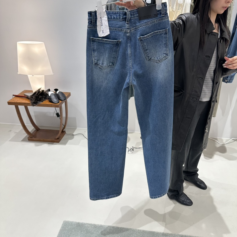 X韓國直郵女裝新款休閑人氣熱賣時尚推薦真品牛仔褲ARCHIVEPIECE TAG牛仔褲