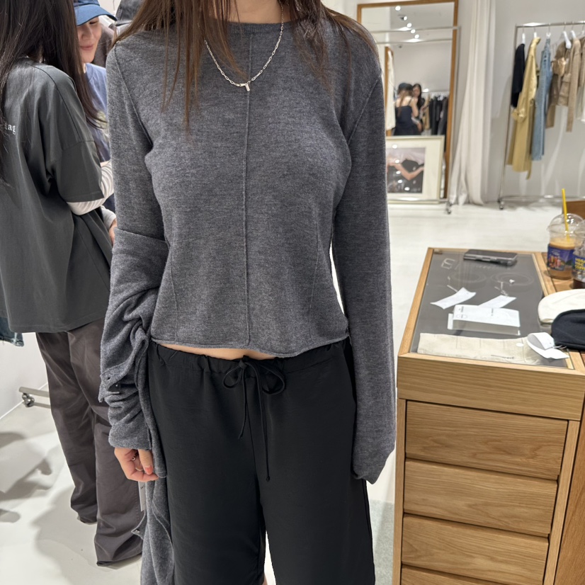 X韓國直郵26秋冬新品休閑熱賣真品人氣推薦時尚針織衫ARCHIVEPIECE TAG針織衫圖色3