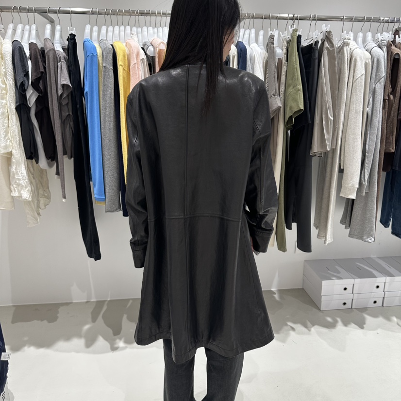 X東大門直郵女裝新款推薦熱賣休閑真品人氣時尚皮衣ARCHIVEPIECE TAG皮衣
