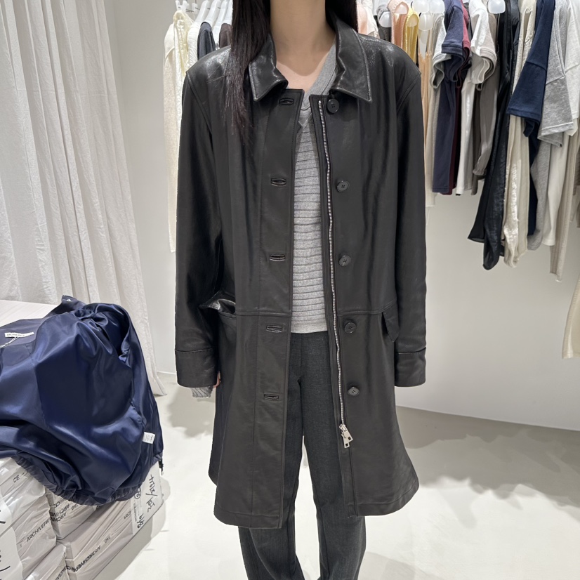 X東大門直郵女裝新款推薦熱賣休閑真品人氣時尚皮衣ARCHIVEPIECE TAG皮衣圖色1