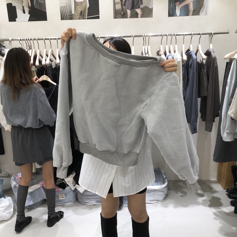 A Flan韓國直郵女裝新品休閑推薦人氣真品熱賣衛衣歐根紗AFN/FLAN EDITION衛衣圖色5