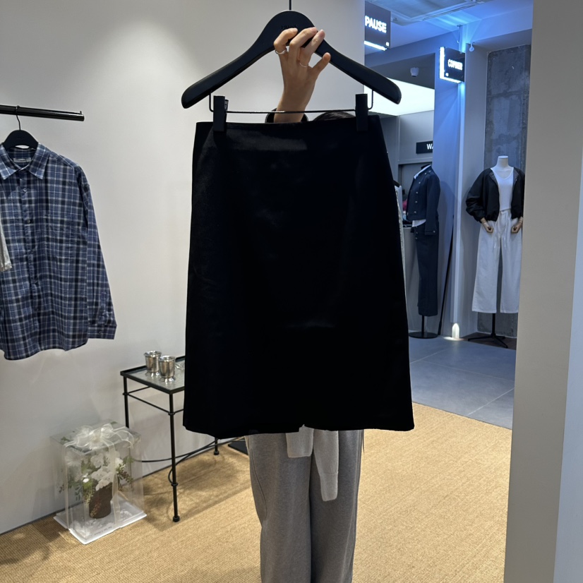 X東大門代購女裝新款真品休閑時尚推薦熱賣人氣半身裙中短裙X半身裙/中短裙圖色2黑色