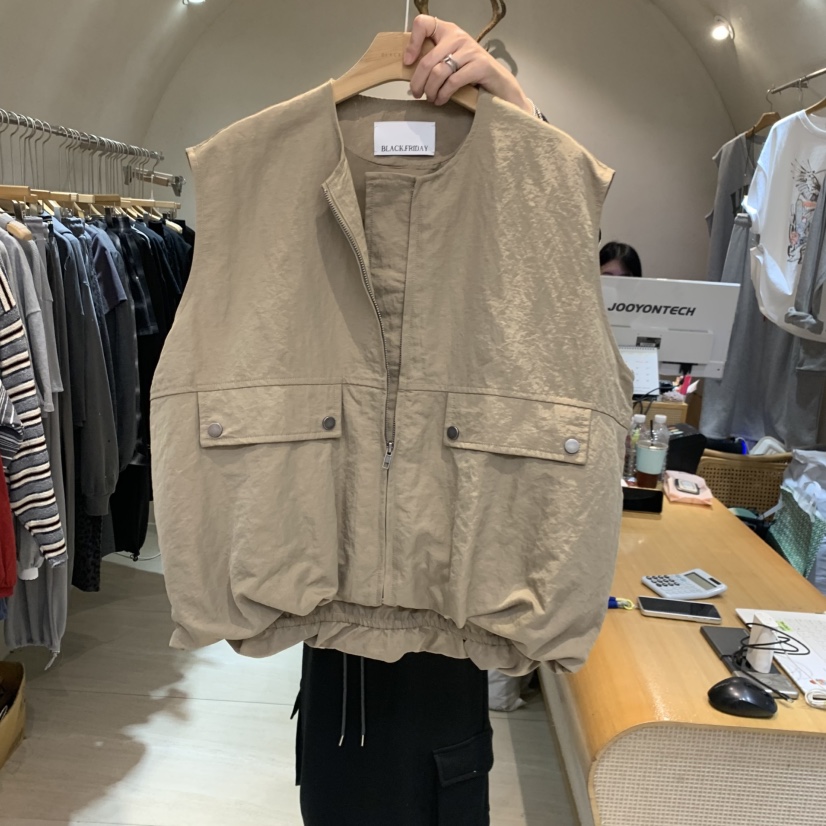 BLACKFRIDAY韓國代購26秋冬新品真品時尚休閑熱賣人氣馬甲BLACK FRIDAY馬甲圖色2