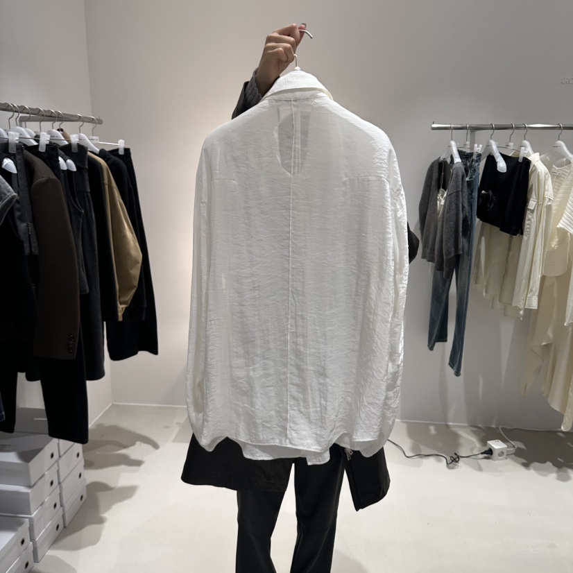 X韓國代購女裝新款真品熱賣推薦時尚襯衫蕾絲衫含腰繩褶裥ARCHIVEPIECE TAG襯衫/蕾絲衫