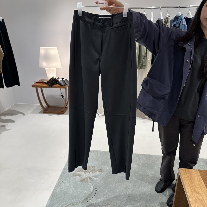 X東大門實拍女士新款熱賣推薦時尚人氣真品休閑休閑褲ARCHIVEPIECE TAG休閑褲圖色2墨色