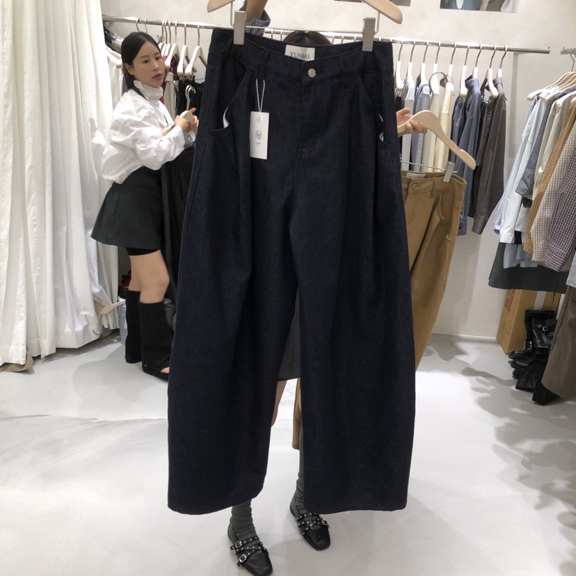 A Flan東大門實拍26秋冬新款熱賣時尚推薦真品人氣休閑褲AFN/FLAN EDITION休閑褲圖色2