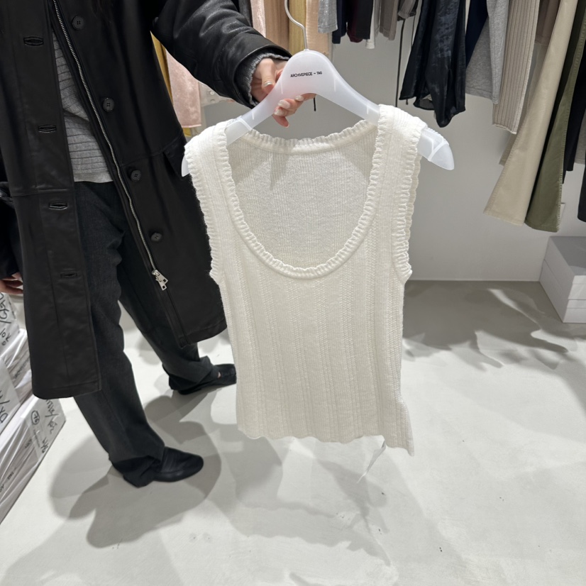 X東大門代購女士新品休閑時尚真品推薦人氣熱賣吊帶背心ARCHIVEPIECE TAG吊帶/背心圖色2