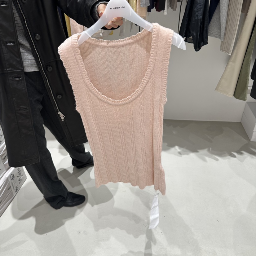 X東大門代購女士新品休閑時尚真品推薦人氣熱賣吊帶背心ARCHIVEPIECE TAG吊帶/背心圖色3