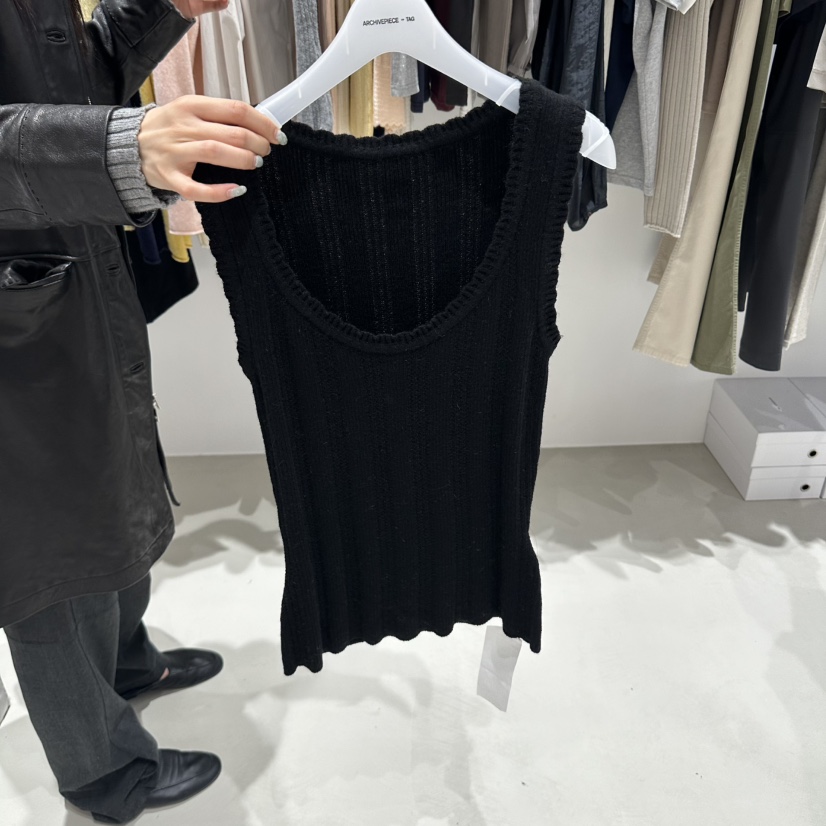 X東大門代購女士新品休閑時尚真品推薦人氣熱賣吊帶背心ARCHIVEPIECE TAG吊帶/背心圖色5