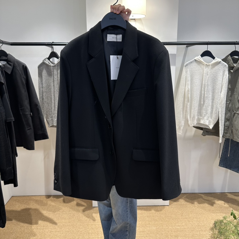 X東大門實拍女士新品真品時尚推薦人氣熱賣休閑夾克羊毛X夾克圖色2黑色