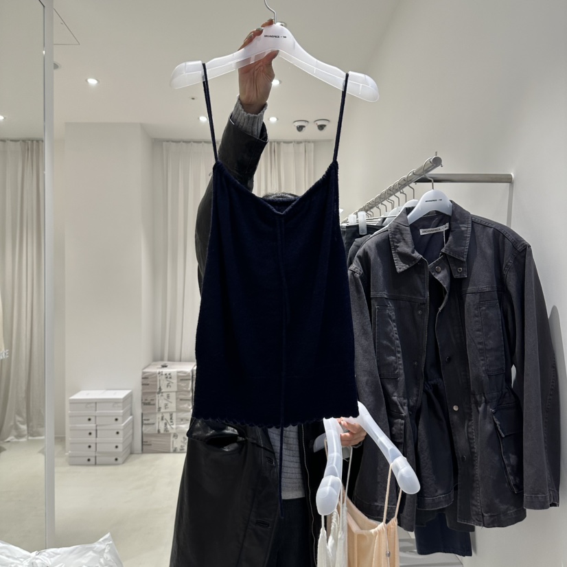 X韓國代購女士新品熱賣推薦時尚休閑真品人氣吊帶背心ARCHIVEPIECE TAG吊帶/背心圖色3