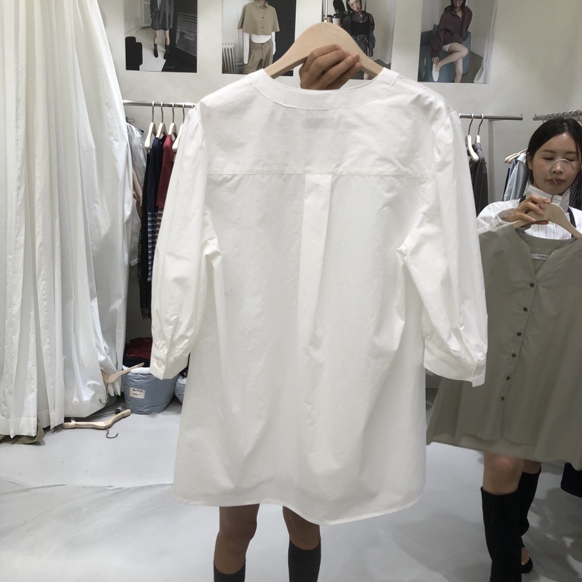 A Flan韓國直郵26秋季新品休閑人氣熱賣襯衫蕾絲衫泡泡袖AFN/FLAN EDITION襯衫/蕾絲衫
