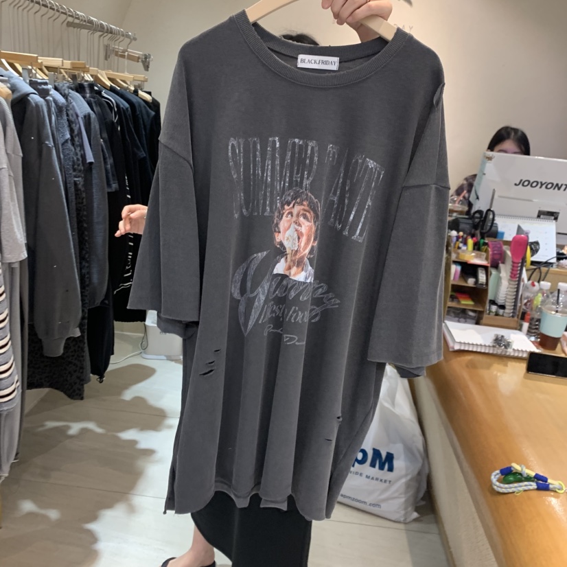 BLACKFRIDAY東大門直郵女士新款時尚休閑推薦真品人氣T恤BLACK FRIDAYT恤圖色3