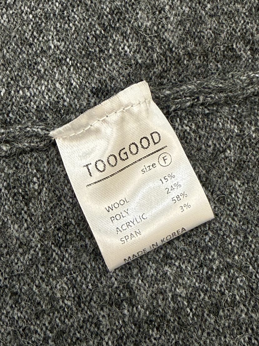 TOOGOOD東大門實拍26秋季新款真品時尚休閑針織衫圓領開衫TOOGOOD針織衫