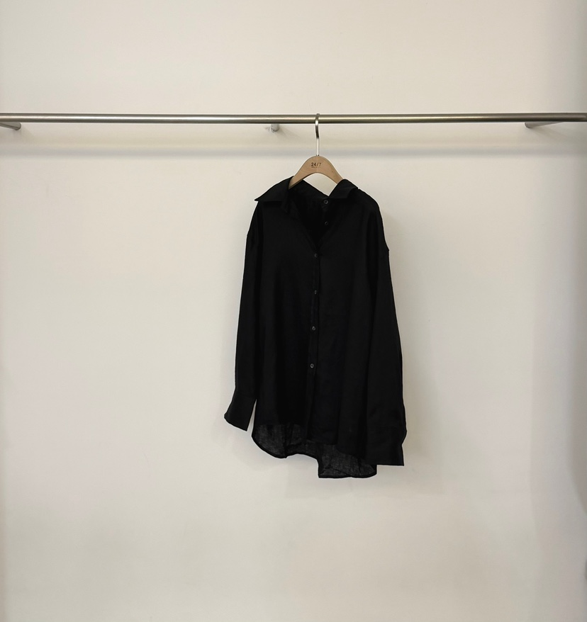 TWENTY FOUR SEVEN24-7韓國代購26秋季新款真品襯衫蕾絲衫TEWNTY FOUR SEVEN24-7襯衫/蕾絲衫圖色3黑色