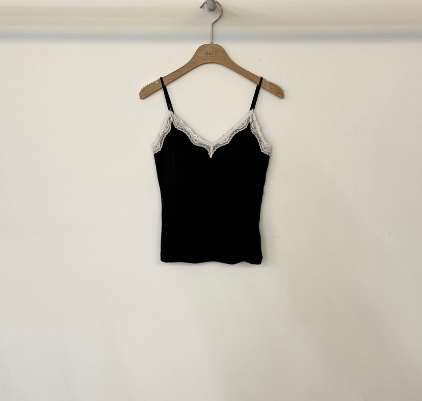 TWENTY FOUR SEVEN24-7東大門實拍女裝新品人氣吊帶背心無袖TEWNTY FOUR SEVEN24-7吊帶/背心圖色4黑色