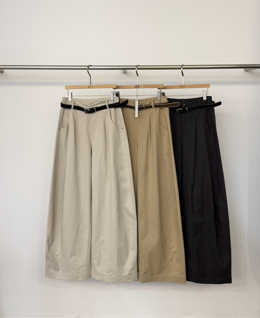 TWENTY FOUR SEVEN24-7東大門代購女裝新品休閑休閑褲不含腰帶棉TEWNTY FOUR SEVEN24-7休閑褲
