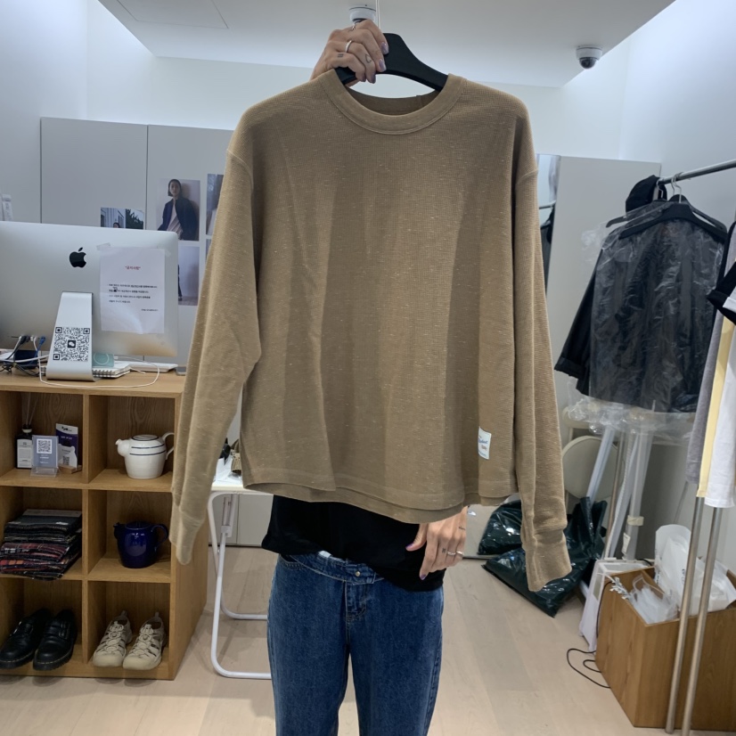 THE STARDUST東大門實拍26秋冬新品人氣時尚休閑長袖T恤THE STARDUST長袖T恤圖色1
