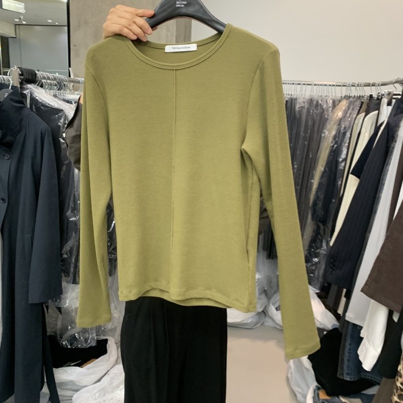 THE SECOND GROW韓國代購女士新品真品休閑推薦長袖T恤THE SECOND GROW長袖T恤圖色3