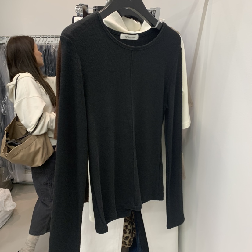 THE SECOND GROW韓國代購女士新品真品休閑推薦長袖T恤THE SECOND GROW長袖T恤圖色4