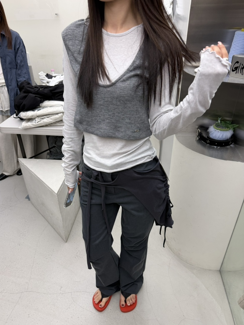 GLITTER東大門實拍26秋季新品推薦休閑時尚真品熱賣人氣裙褲GLITTER裙褲