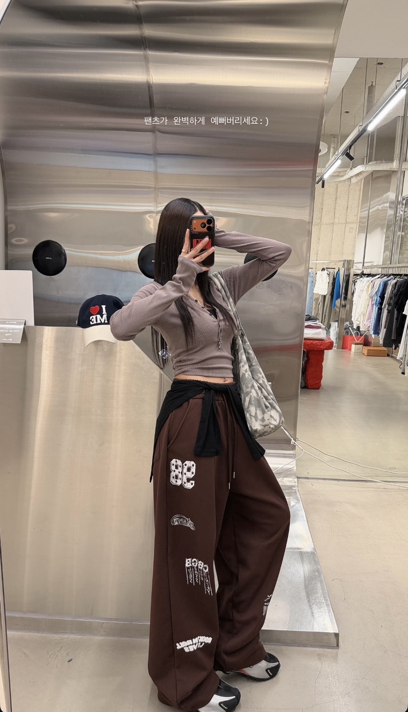OKIE韓國直郵女士新品人氣時尚休閑推薦真品熱賣長袖T恤OKIE長袖T恤