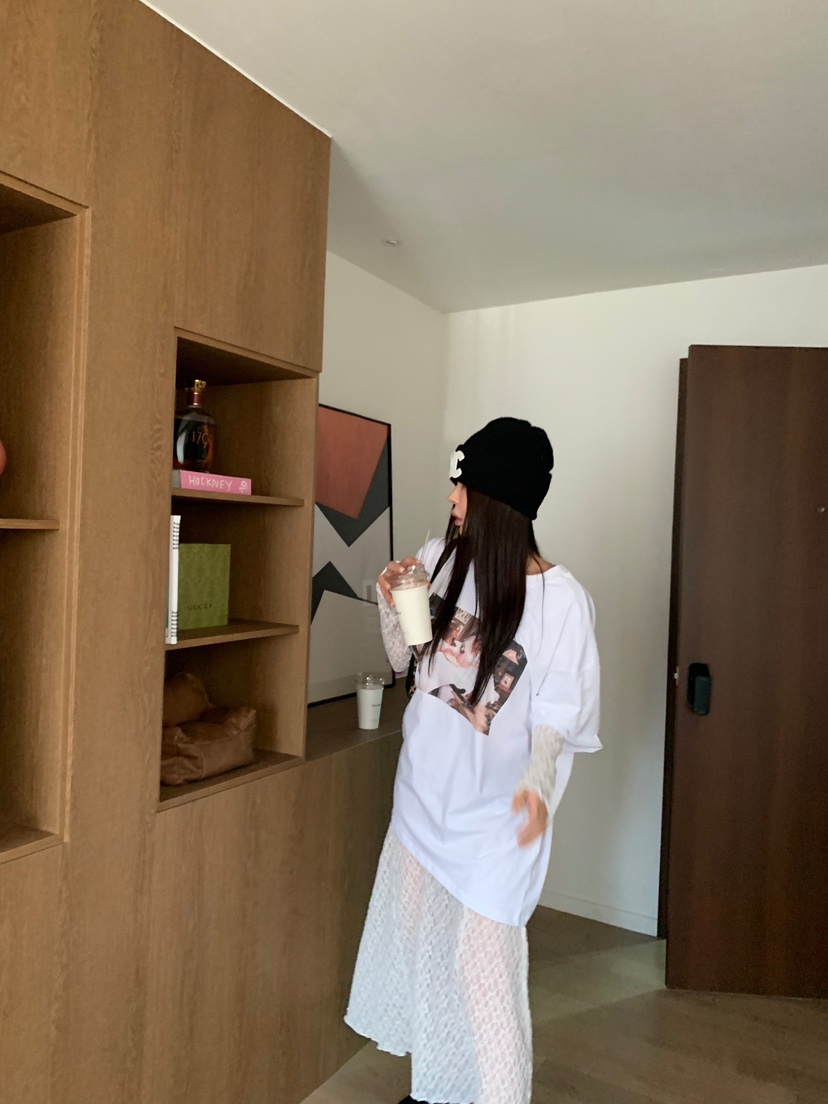 OKIE韓國直郵女裝新款時尚熱賣真品人氣推薦休閑T恤不含內搭OKIET恤