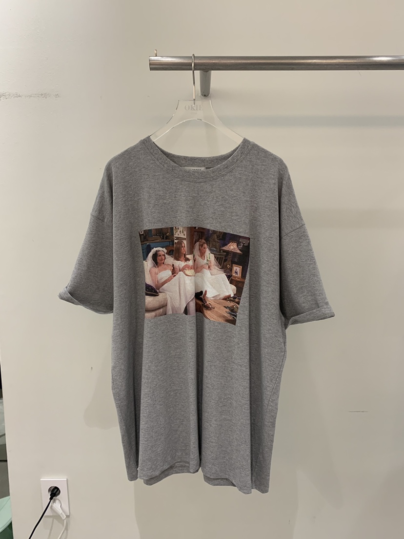 OKIE韓國直郵女裝新款時尚熱賣真品人氣推薦休閑T恤不含內搭OKIET恤圖色3