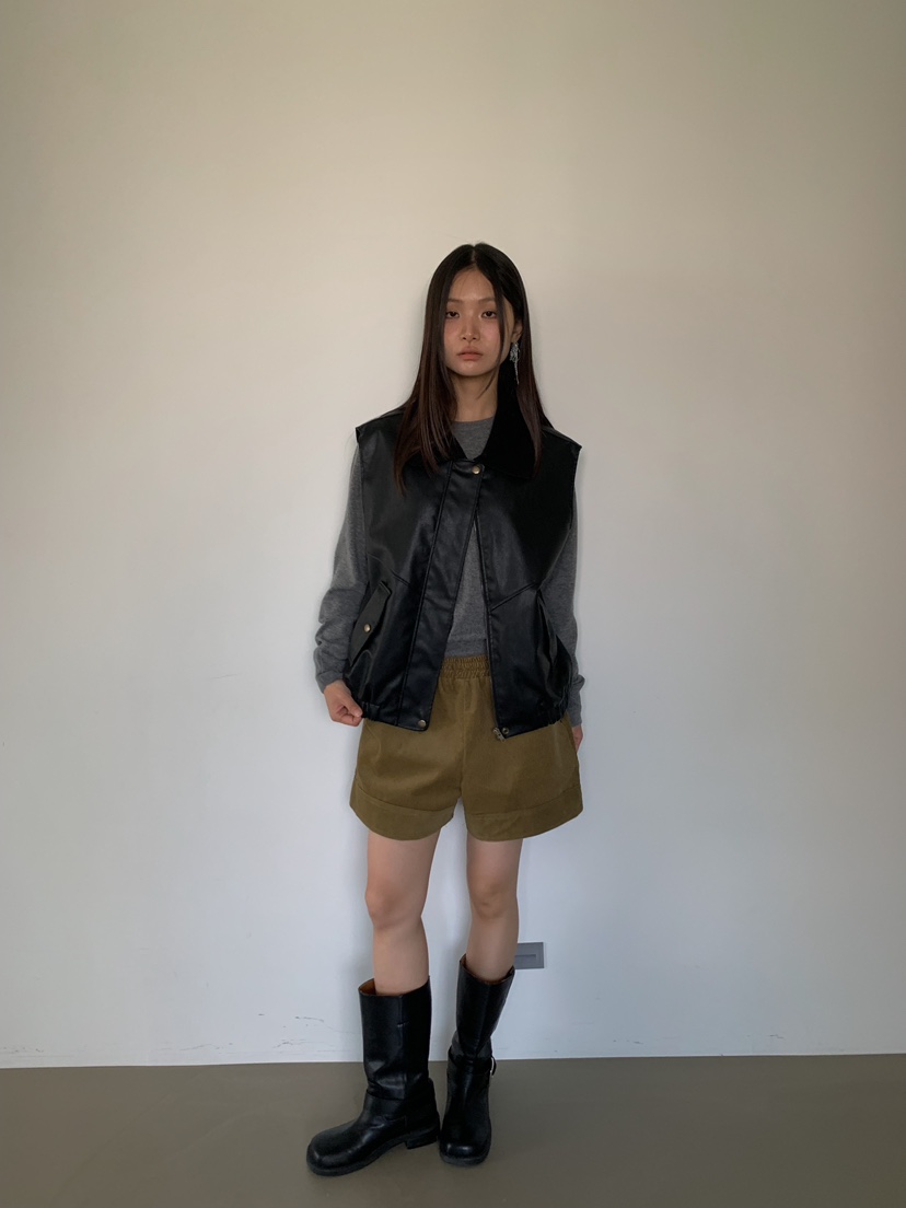 CAMEL-P東大門代購女裝新品休閑短褲燈芯絨Came_l 家短褲