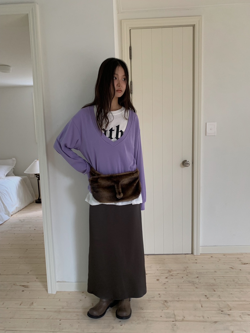 CAMEL-P東大門直郵女裝新品真品長袖T恤V領深VCame_l 家長袖T恤
