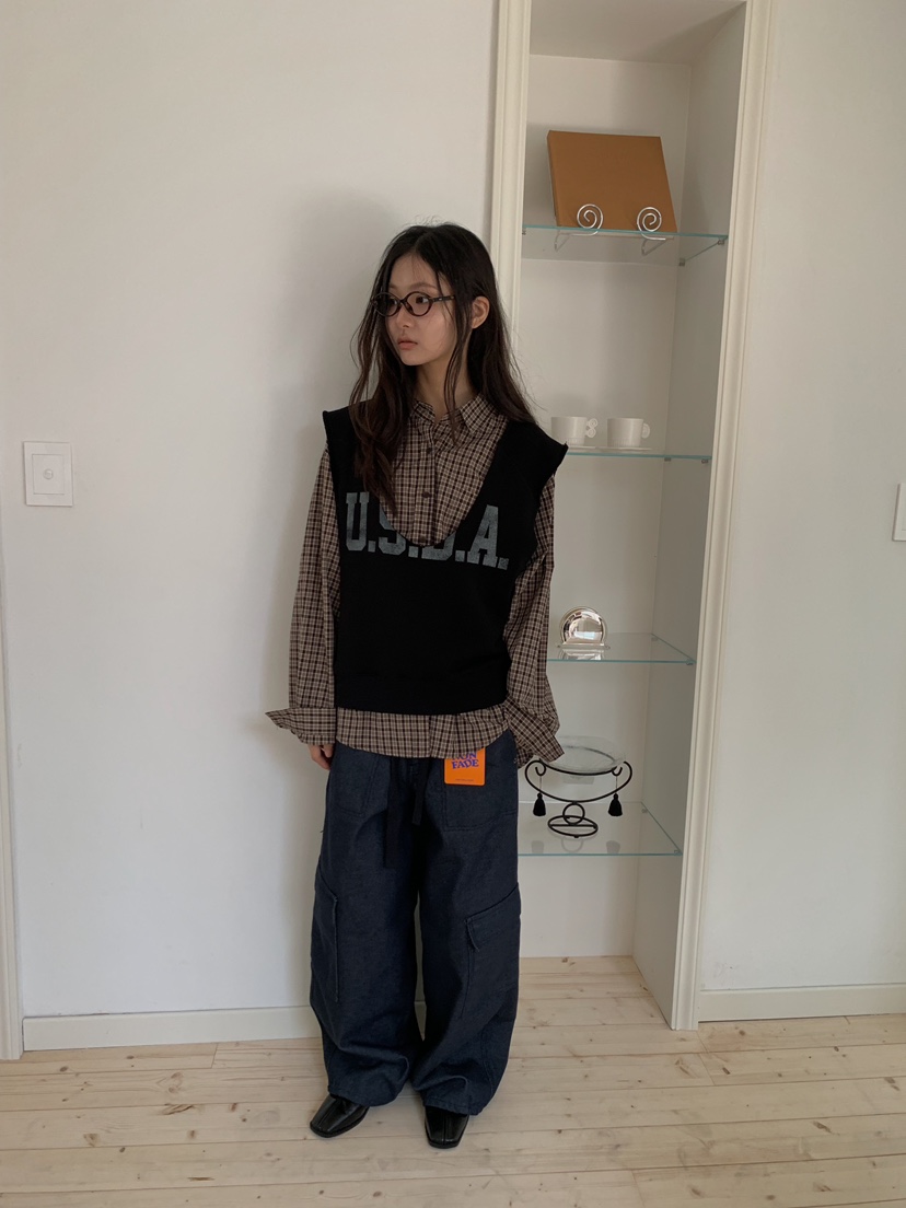 CAMEL-P東大門直郵女士新品休閑吊帶背心深U領Came_l 家吊帶/背心