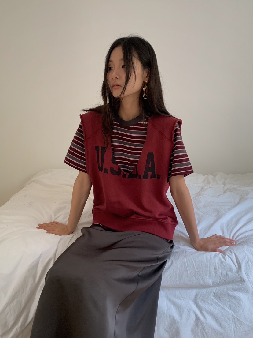 CAMEL-P東大門直郵女士新品休閑吊帶背心深U領Came_l 家吊帶/背心