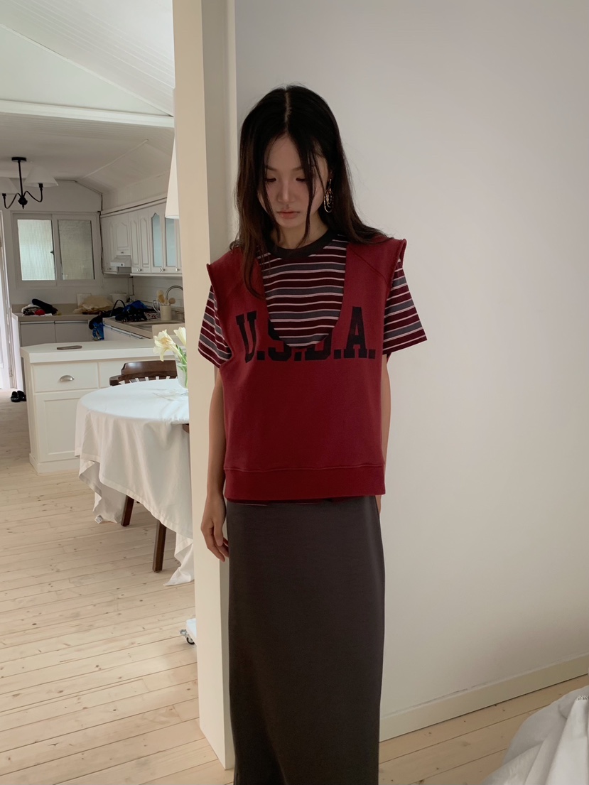 CAMEL-P東大門直郵女士新品休閑吊帶背心深U領Came_l 家吊帶/背心