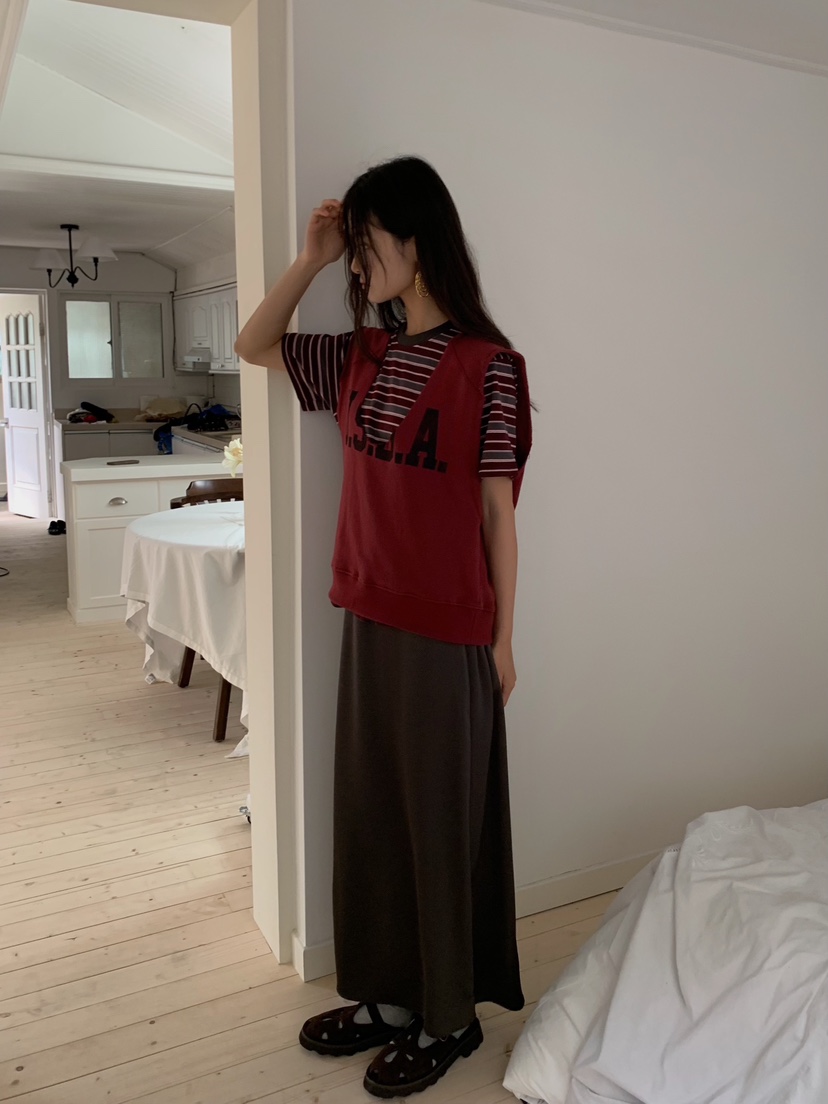 CAMEL-P東大門直郵女士新品休閑吊帶背心深U領Came_l 家吊帶/背心