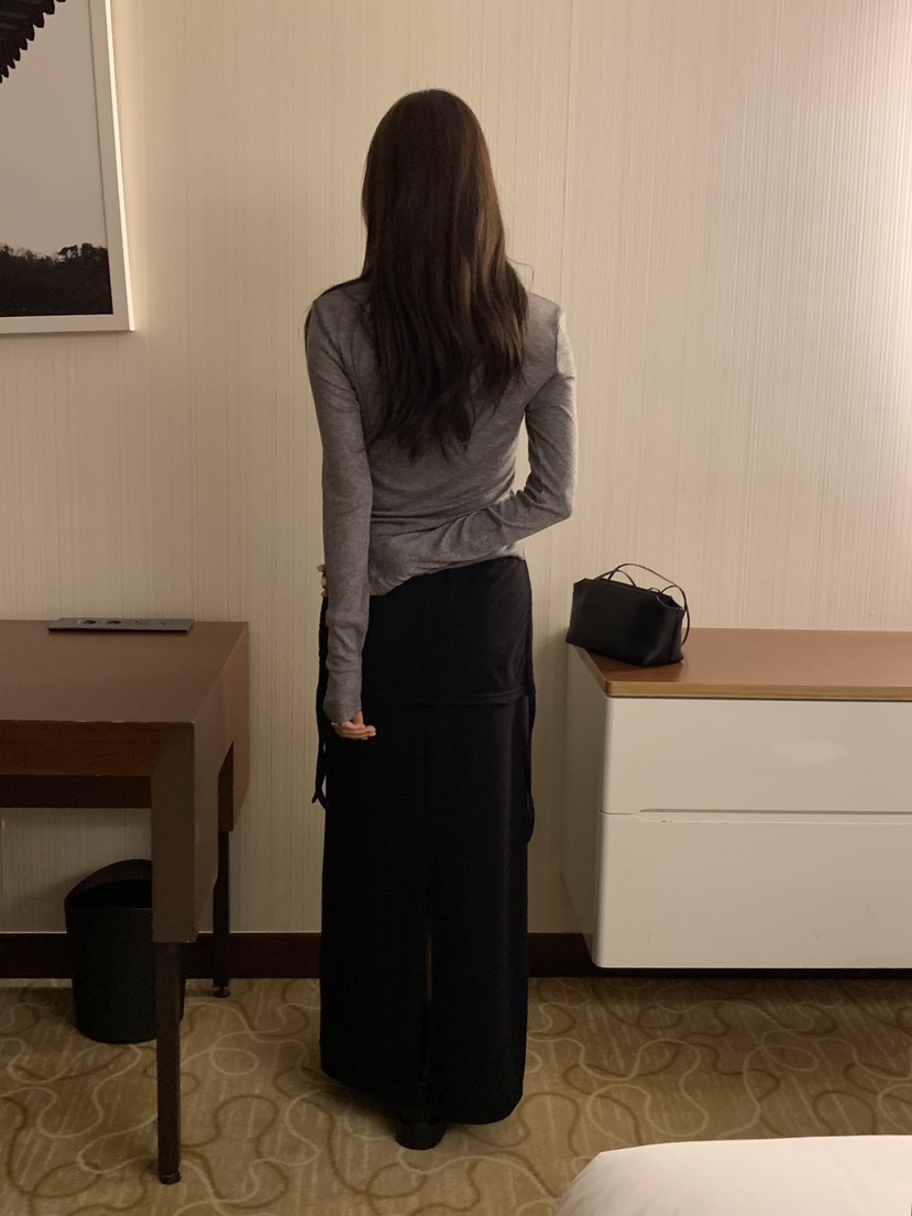 NOTICE韓國代購26秋冬新品熱賣推薦時尚人氣休閑長裙褶皺NOTICE長裙