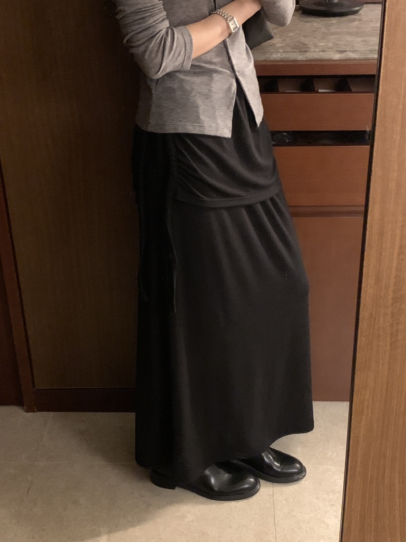 NOTICE韓國代購26秋冬新品熱賣推薦時尚人氣休閑長裙褶皺NOTICE長裙