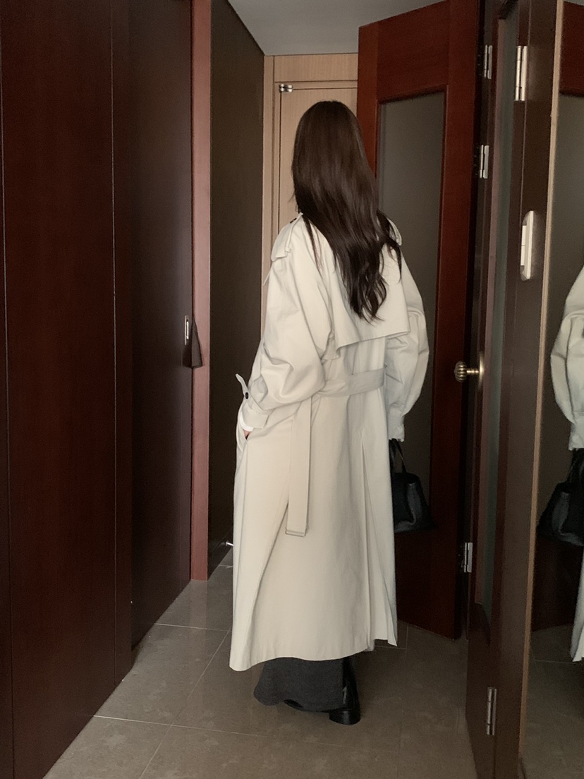 NOTICE東大門直郵26秋季新款真品人氣時尚長款風衣含腰帶NOTICE長款風衣